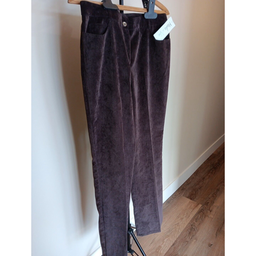Tags Still On Size 12 WomenPants Mode De Vie Nice Material Rare Maroon Chestnut